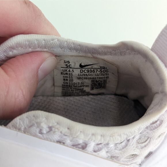 Nike Flex Advance BR TD Sneakers Size 5C Light Violet Glacier Blue DC9367-500 - Picture 8 of 8